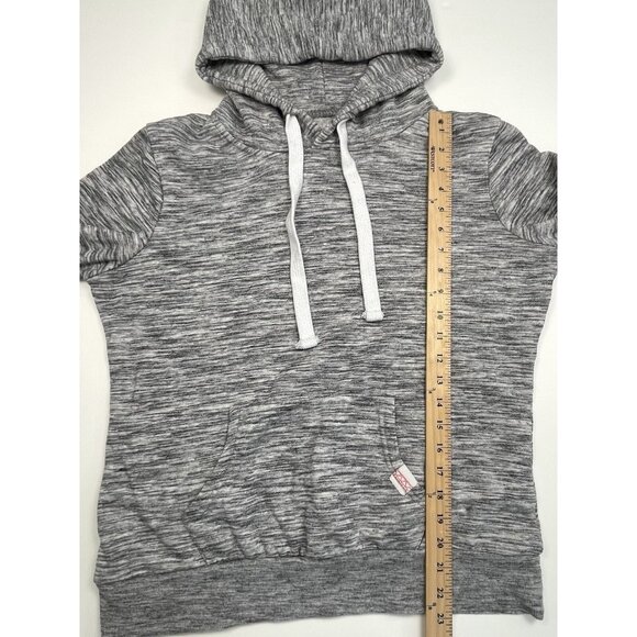 REFLEX Womens XL Gray Heather L/S HOODIE Sweatshirt Pocket Life Is Out There EUC - Picture 4 of 9